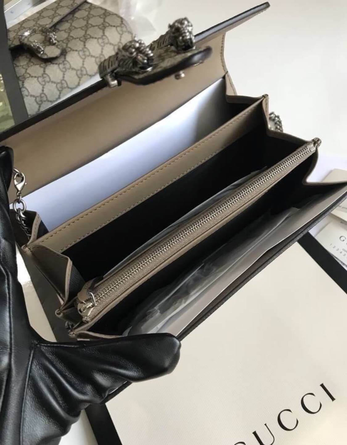 Gucci Dionysus wallet on chain, GG canvas ค่ะ